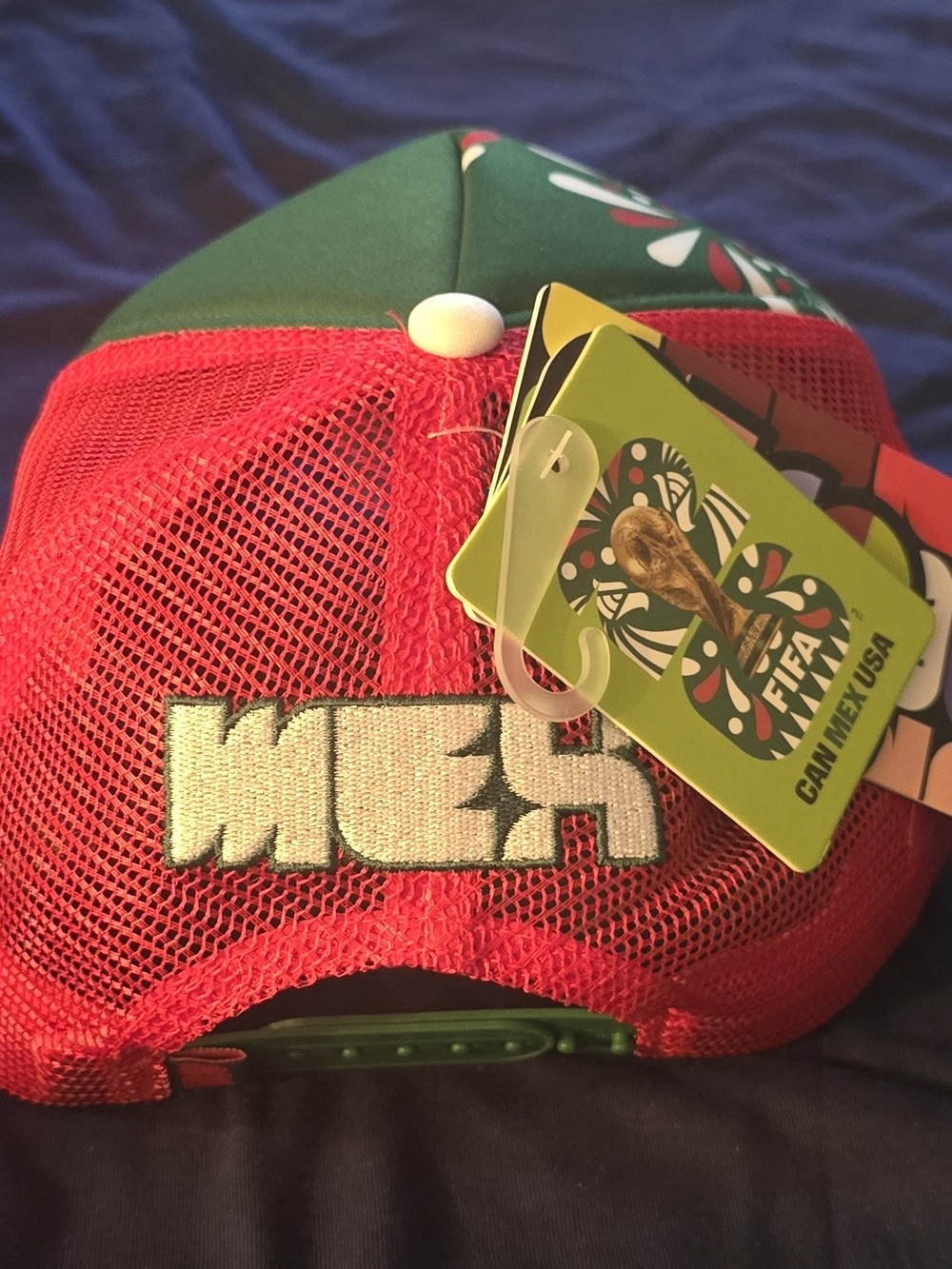 Mexico FIFA 2026 World Cup Mesh Trucker Hat - Red & Green